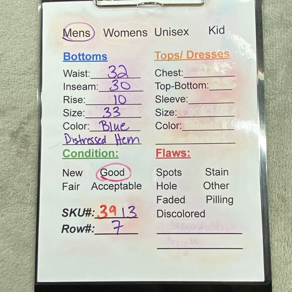 Vintage Diesel Industry Baggy Jeans 33 Blue Denim All Day Comfort Distressed Hem - Picture 14 of 14